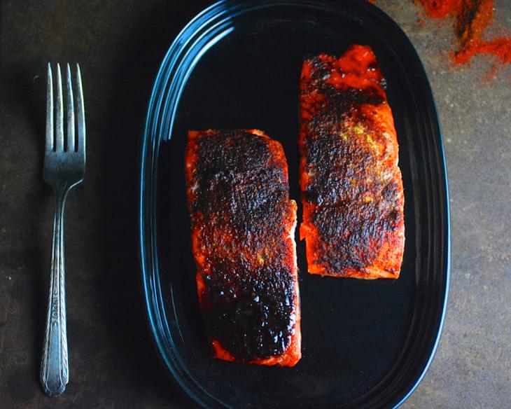 Oven Roasted Maple BBQ Salmon