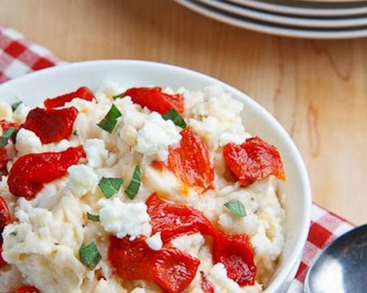 Roasted Red Pepper and Feta Mashed Potatoes