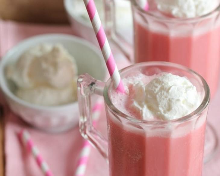 Frozen Strawberry Milk Slushy