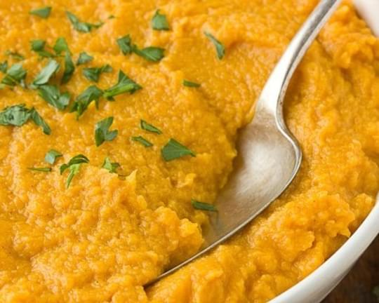 Whipped Sweet Potatoes with Coconut Milk & Vanilla Bean