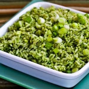 Ginger-Cilantro Rice with Green Onion and Sesame