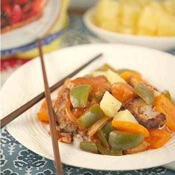 Sweet and Sour Pork {Low Calorie, No Sugar Added}