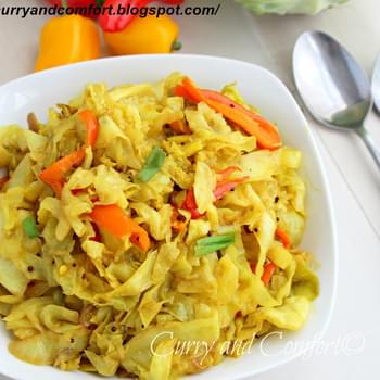 Sweet and Sour Cabbage Curry Stir Fry (Throwback Thursday)