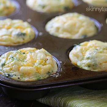 Broccoli and Cheese Mini Egg Omelets