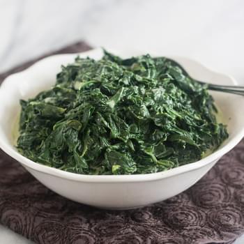 Skinny Creamed Spinach