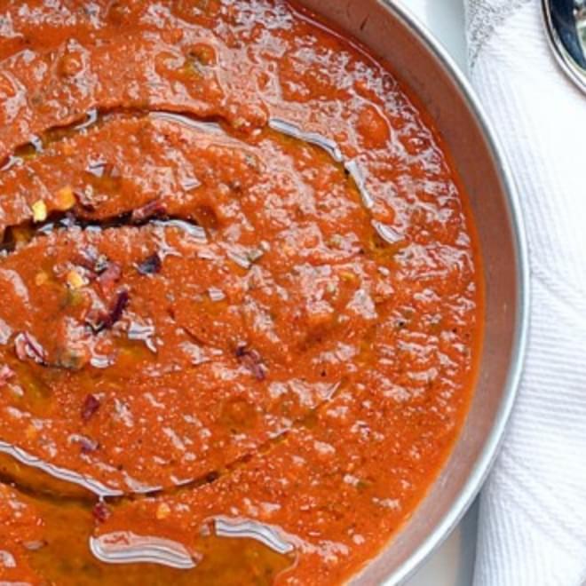 ~roasted Poblano Tomato Basil Soup~