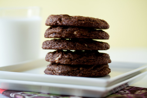 Chewy Chocolate Almond Cookies Recipe