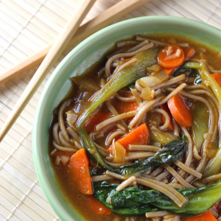 Healthy Asian Soba Noodle Soup Recipe