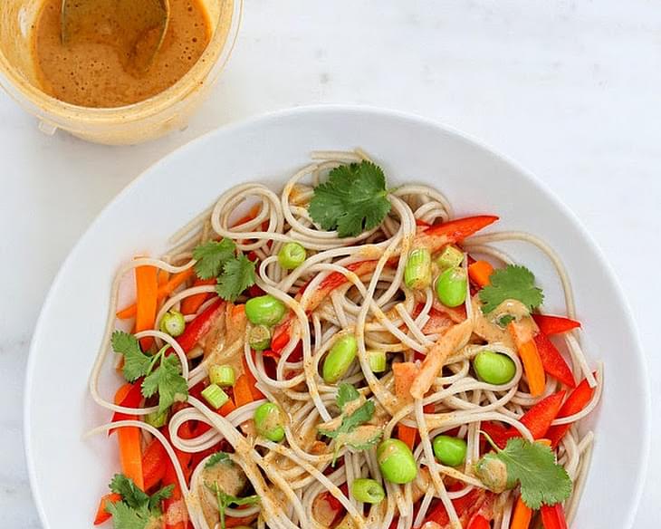 Empowered Noodle Bowl with Thai Peanut Sauce