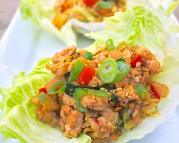 Chinese Chicken Lettuce Cups