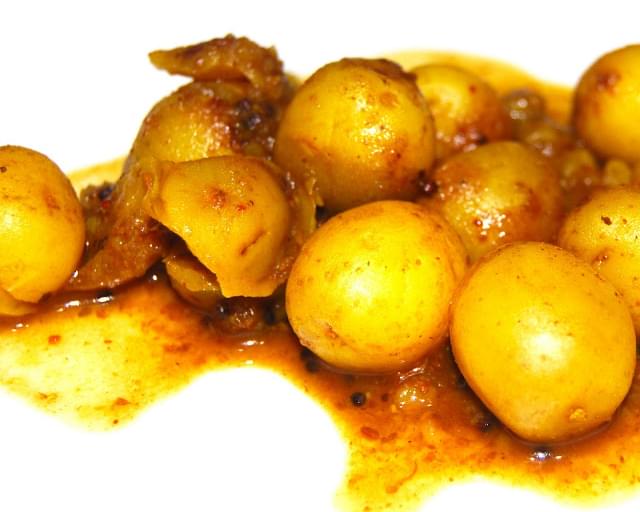 Sweet and Sour Potatoes, Gujarati-Style