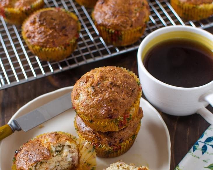 Savory Muffins with Prosciutto & Chives