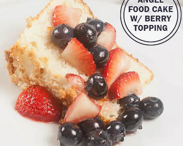 Angel Food Cake with Berry Topping Recipe