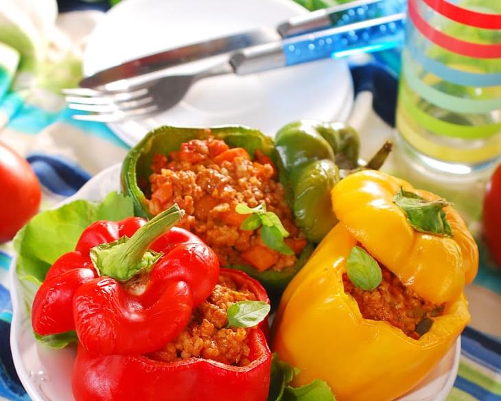Beef-Stuffed Bell Peppers