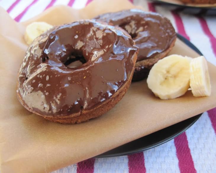 Chocolate Coffee Banana Donuts