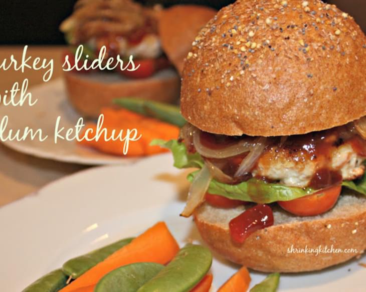 Turkey Sliders with Plum Ketchup