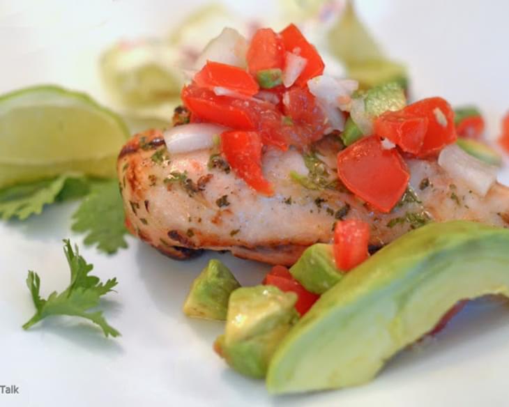 Cilantro-Lime Grilled Chicken with Avocado Salsa