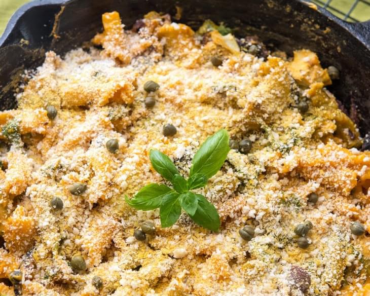 Baked Mediterranean Mac and Cheese