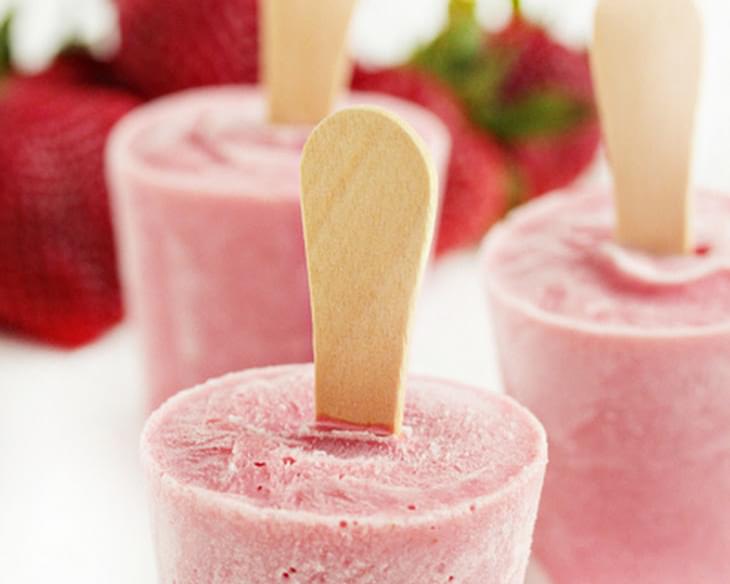 Strawberry-Ricotta Popsicles