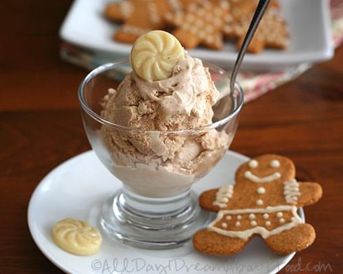 Gingerbread Ice Cream - Low Carb and Gluten-Free