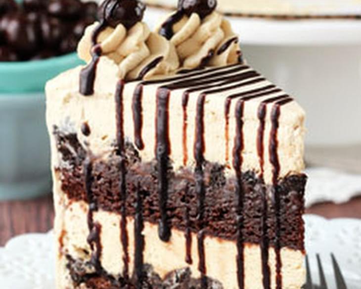 Mocha Brownie Ice Cream Cake