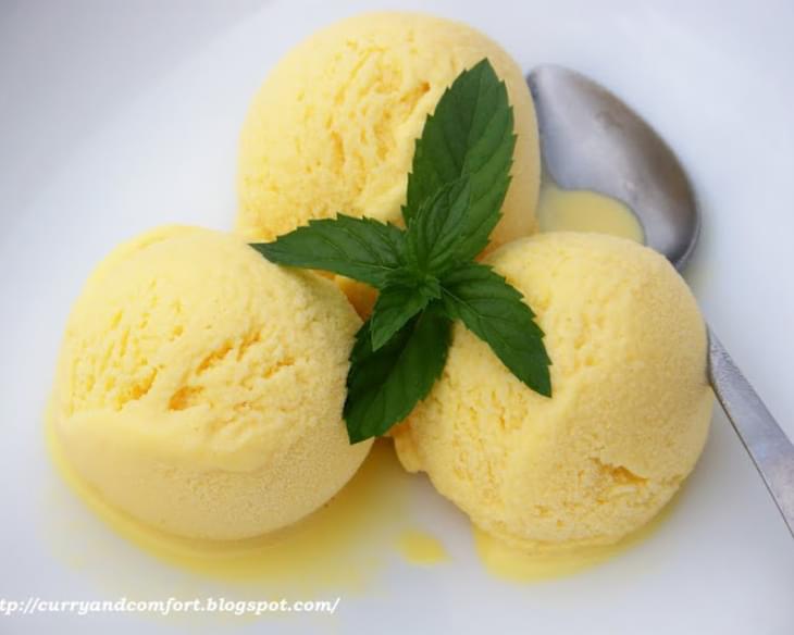 Mango Ice Cream (Eggless)