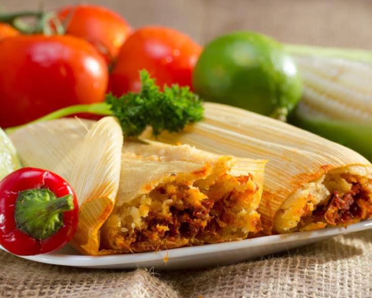 Corn Husk-Wrapped Tangy Tamales