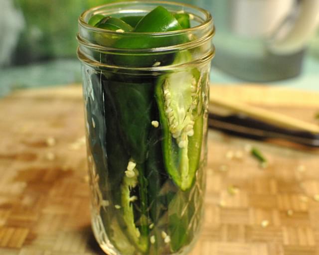 Very Basic Pickled Jalapeno Peppers
