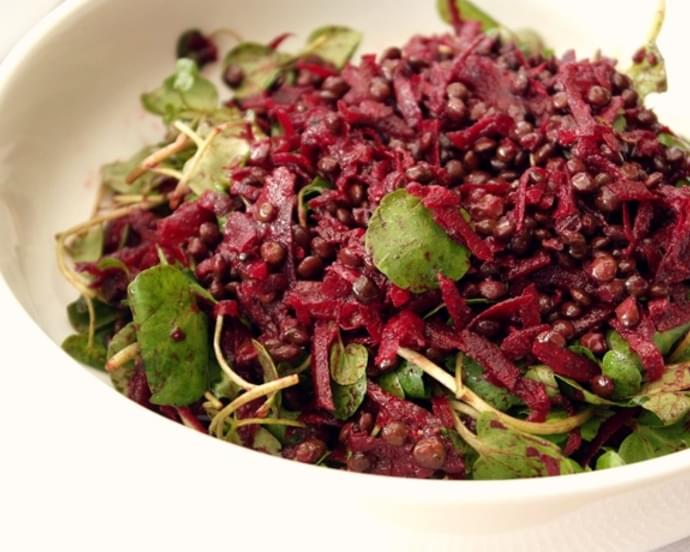 Puy Lentil, Beetroot & Watercress Salad