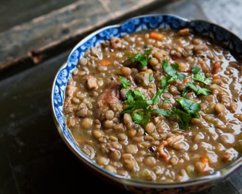 Lentil Stew with Sausage