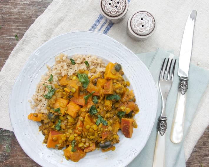 Sweet Potato, Lentil and Coconut Curry