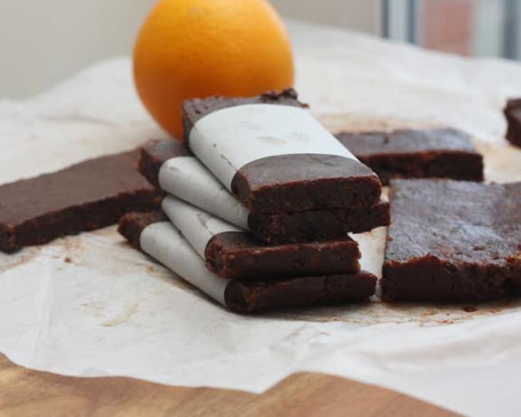 5-ingredient Raw Chocolate Orange Bars