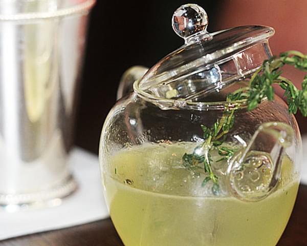 The Famous Thyme Out Cocktail By Giovanni Spezziga of Scarfes Bar London