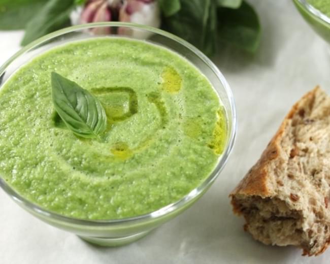 Basil Cucumber Gazpacho