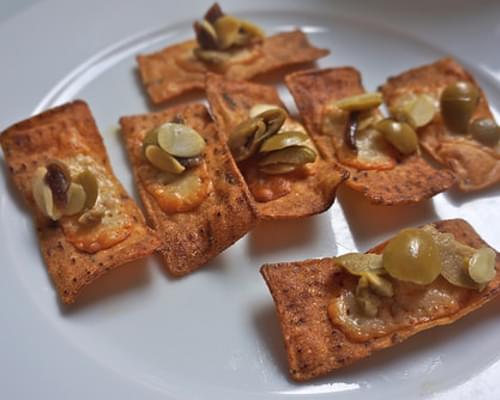 Manchego with Anchovies, Almonds, and Olives