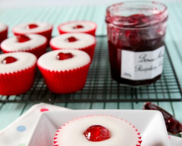 Cherry Bakewell Cupcakes