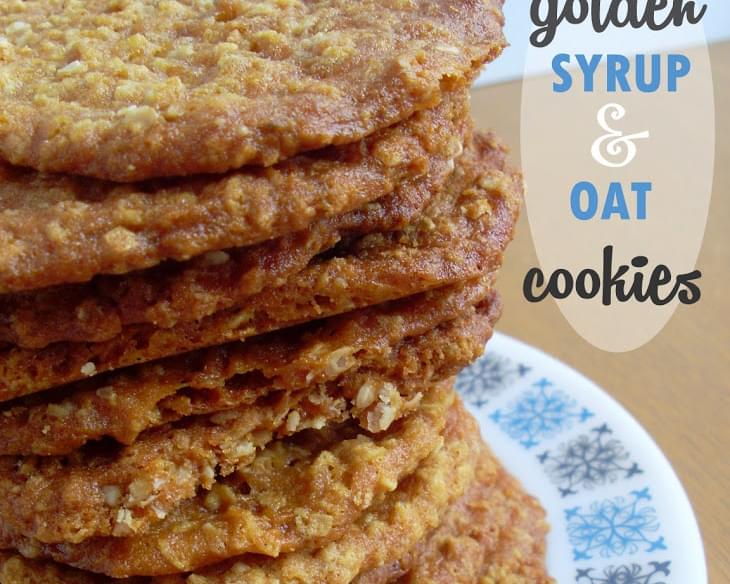 Golden Syrup and Oat Cookies
