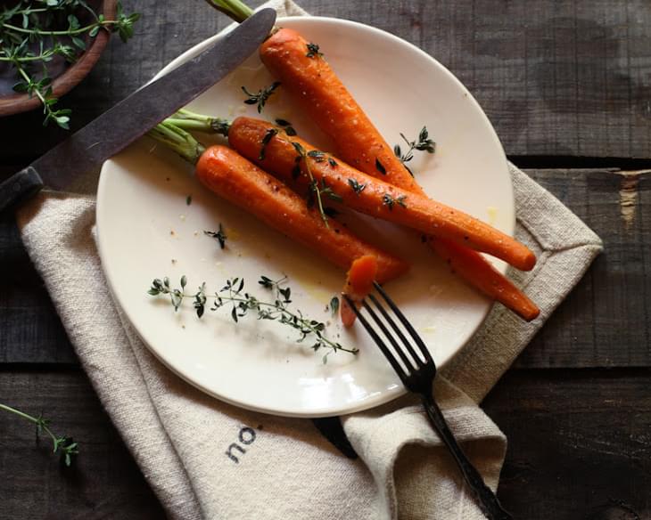 Butter Roasted Carrots with Lemon Thyme
