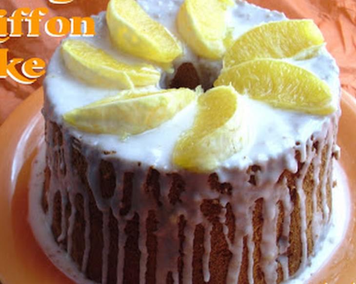 Orange Chiffon Cake for Clandestine Cake Club