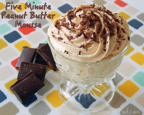 5 Minute Peanut Butter Mousse - Low Carb and Gluten-Free