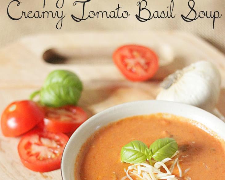 Copycat Panera Creamy Tomato Basil Soup