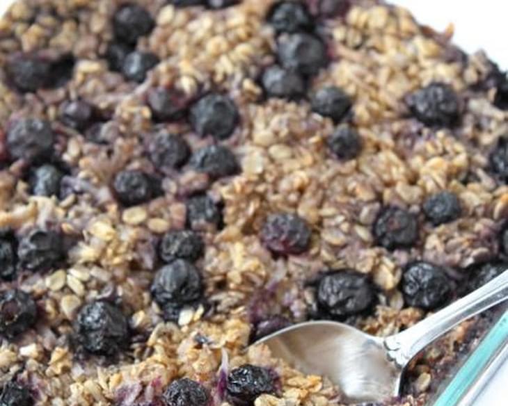 Baked Blueberry Coconut Oatmeal