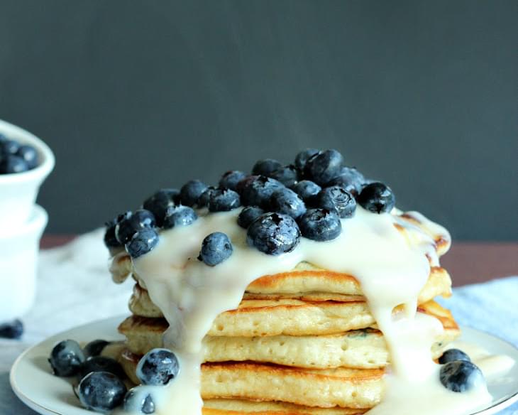 Blueberries 'n' Cream Pancakes