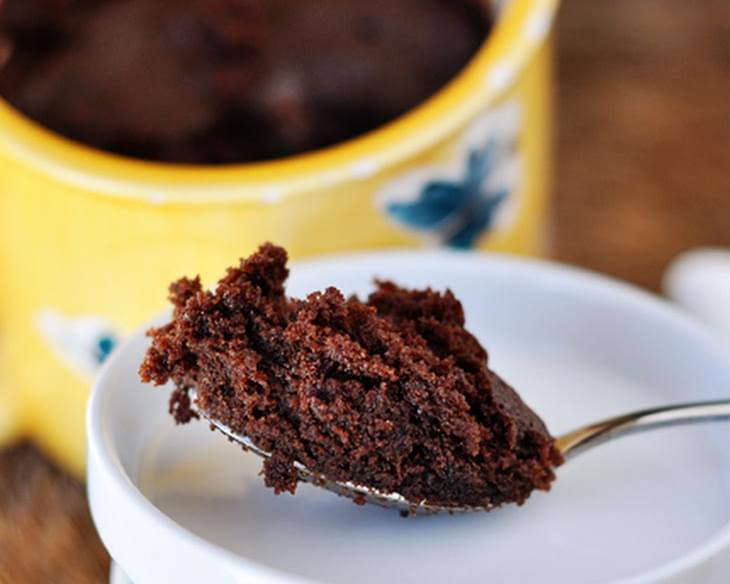 Chocolate Nutella {2-Minute} Mug Cake
