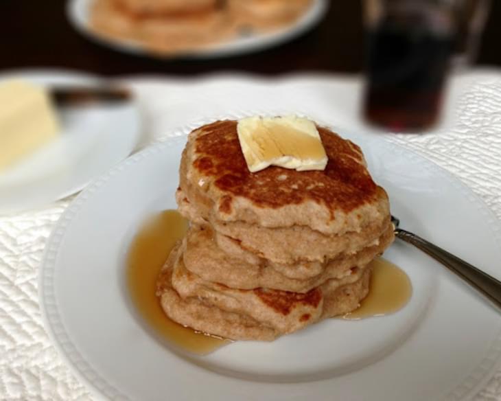Whole Wheat Pancakes with Greek Yogurt