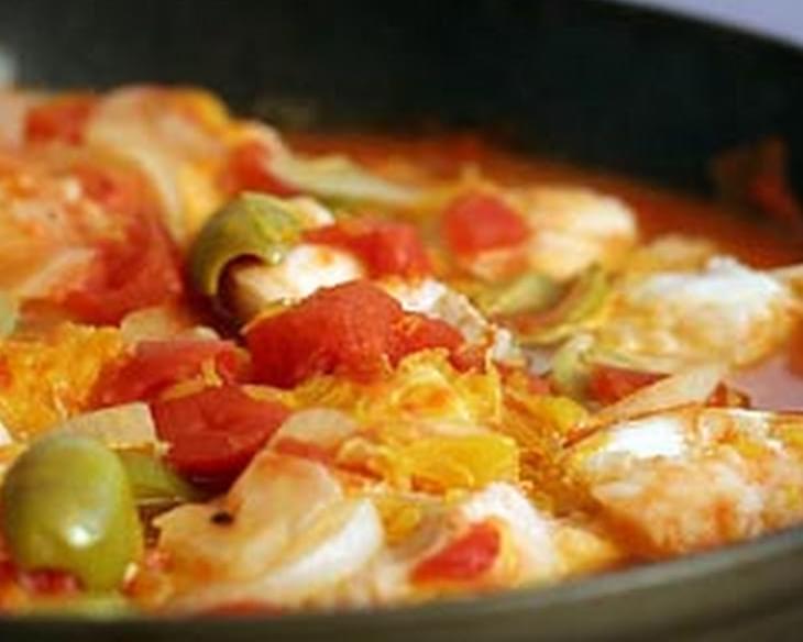 Ling Cod with Tomato and Orange