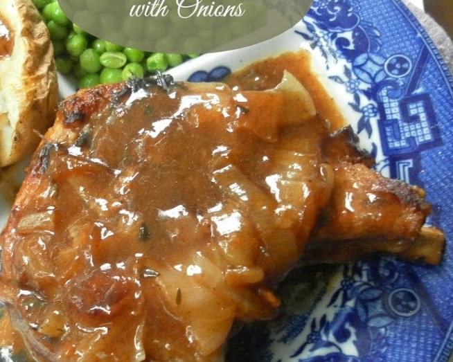 Braised Pork Chops with Onions