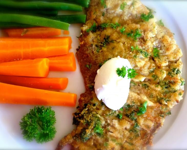Almond and Herb Crusted Schnitzel