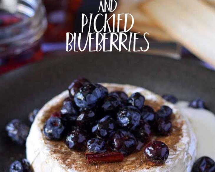 Brie and Pickled Blueberries