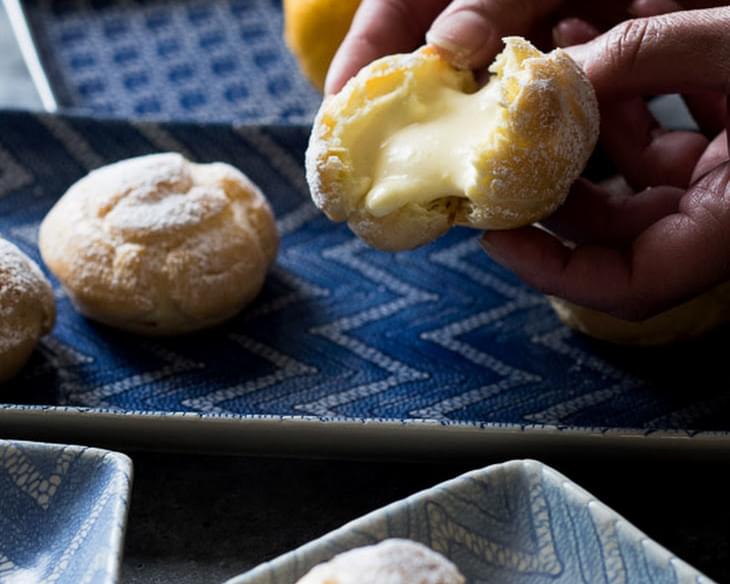 Meyer Lemon Cream Puffs